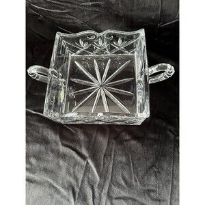 vintage shannon crystal designs of ireland 24% Lead Crystal Napkin Holder